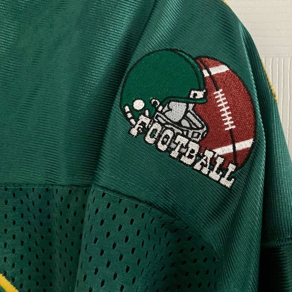 City Athletics Classic Green/Yellow Embroidered Football Jersey Size XXL NWT - Picture 2 of 4